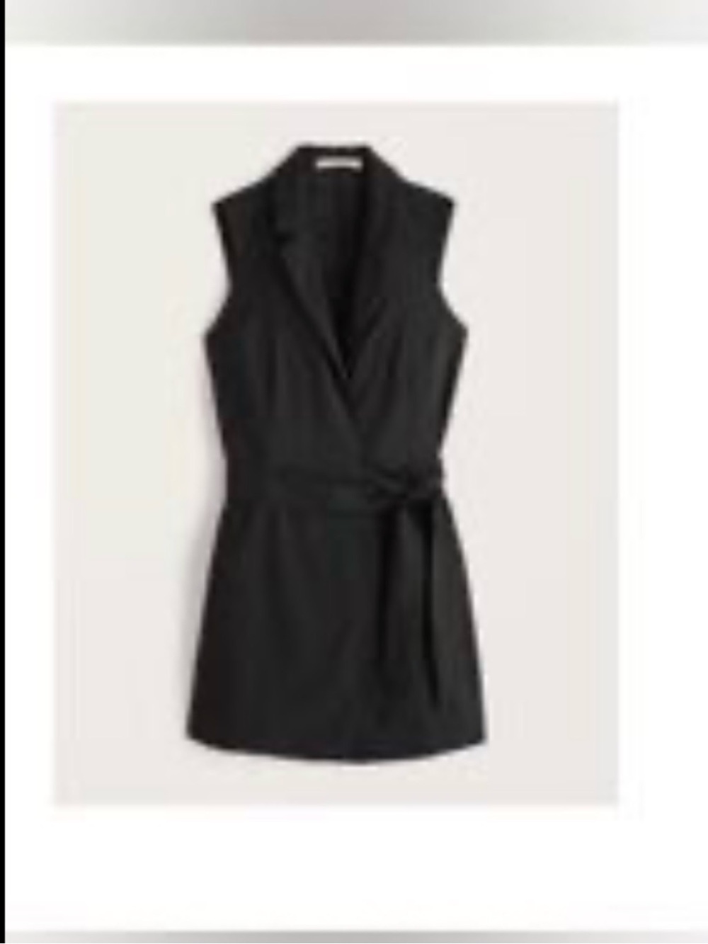 Abercrombie & Fitch Black Sleeveless Top Wrap Mini Dress
